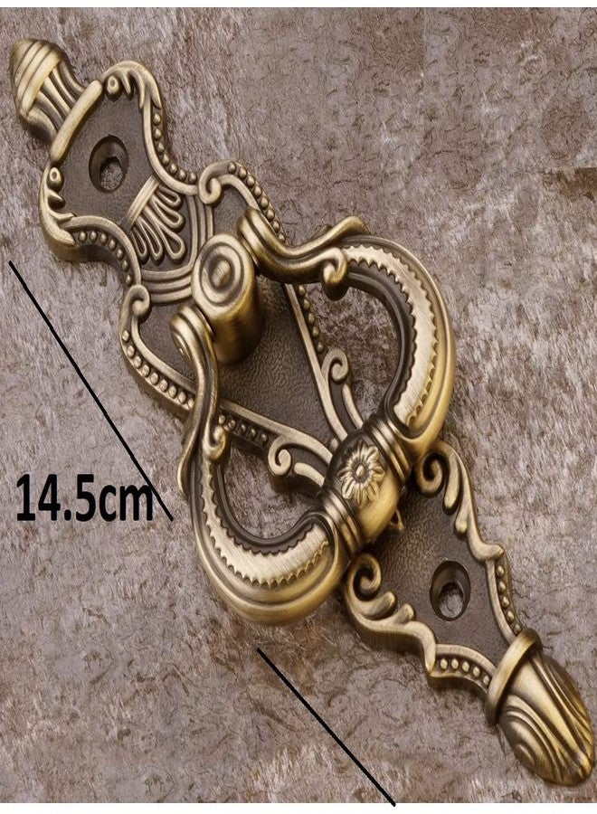 JWL Antique Look Brass Finish Door Knocker 1 Piece with Ring Handle (Standard Size) - Image 2